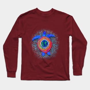 Psychedelic Sea Turtle Long Sleeve T-Shirt